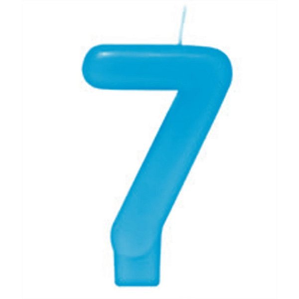 VELA AZUL NUMERO 7