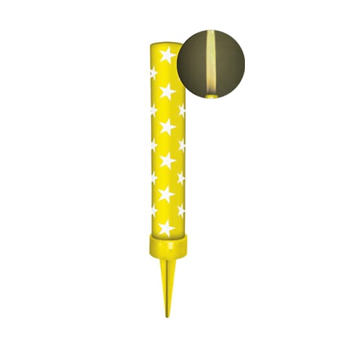 VELA VULCÃO AMARELA CHAMA AMARELA