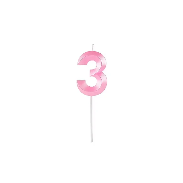 VELA DESIGN ROSA PEROLIZADA N.3