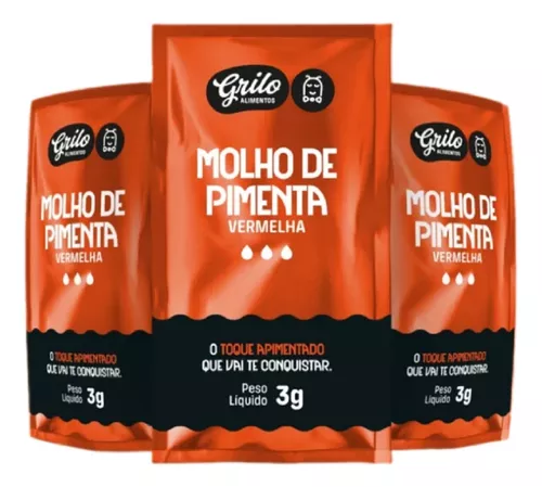 SACHE MOLHO PIMENTA 3ML CX C/200 UNIDADES