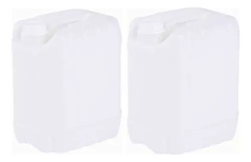 BOMBONA 10 LITROS PLASTICA RETANGULAR VIRGEM BRANCO