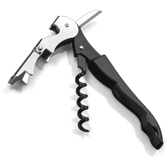 ABRIDOR GARCOM DUPLO ESTAGIO PRETO 3X1