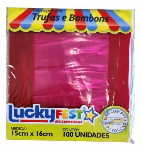 EMBALAGEM TRUFA PINK 15X16 C/100 UND
