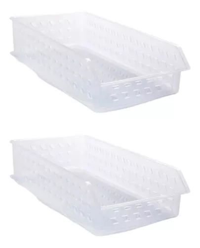 CESTINHA PLASTICA TRANSP BAIXA P