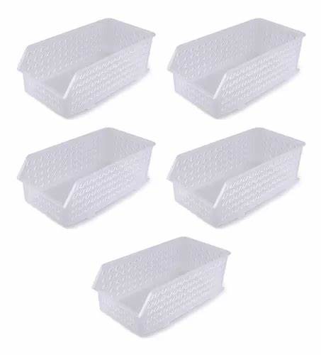 CESTINHA PLASTICA TRANSP ALTA P