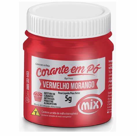 CORANTE PO VERMELHO MORANGO 5GR