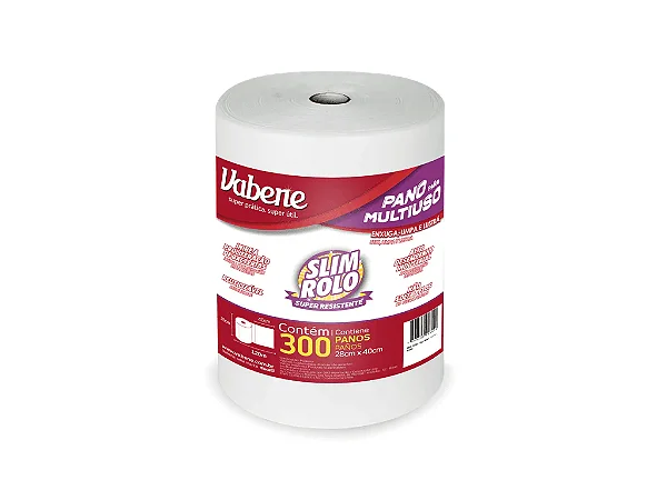 PANO MULTIUSO SLIM 40X28CM BRANCO 300 PANOS 35G