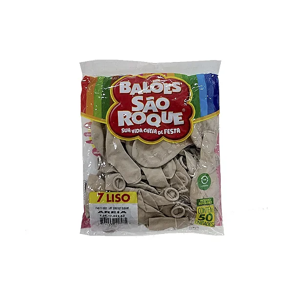 BALAO LISO N.7 AREIA C/50 UND