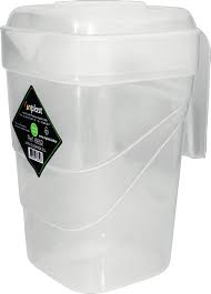 JARRA PLAST 2,1 LTS TRANSP QUADRADA COM TAMPA 6652	INPLAST