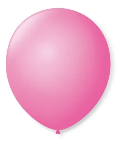 BALAO LISO N.7 ROSA TUTI FRUTI C/50 UND