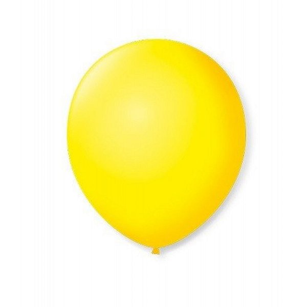 BALAO LISO 7 AMARELO CITRINO C/50