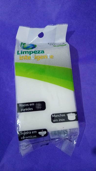 ESPONJA MAGICA BRANCA LIMPEZA/HIG/ TIRA MANCHAS UNIDADE