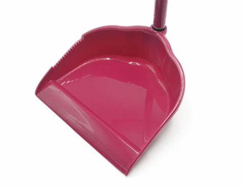 PA PLASTICA C/CABO LONGO ROSE/VERDE UNIDADE