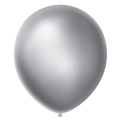 BALAO 7 CINTILANTE PRATA C/50 UNIDADES