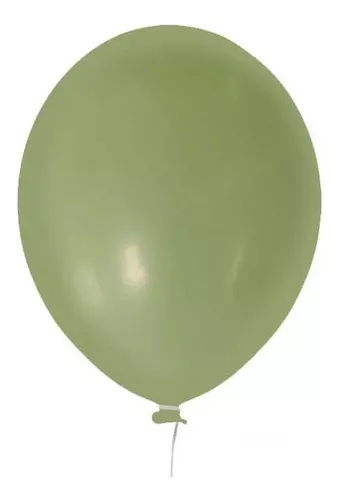 BALAO LISO REDONDO N7 VERDE EUCALIPTO PCT C/50 UNIDADES