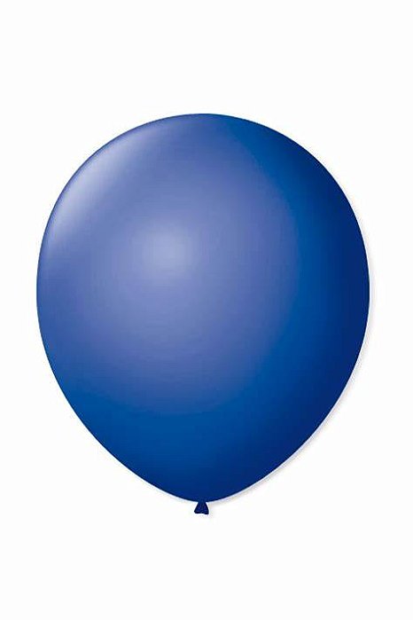 BALAO LISO N7 REDONDO AZUL COBALTO PCT C/50 UNIDADES