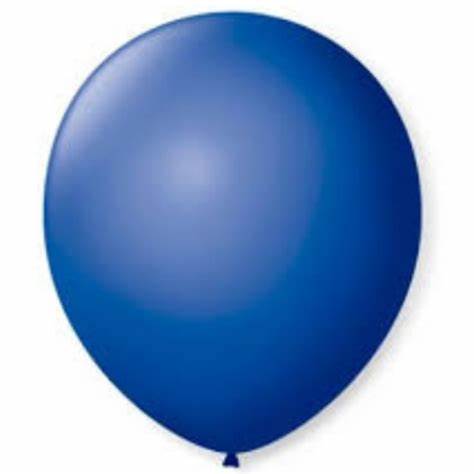 BALAO LISO 9 REDONDO AZUL COBALTO C/50 UNIDADES
