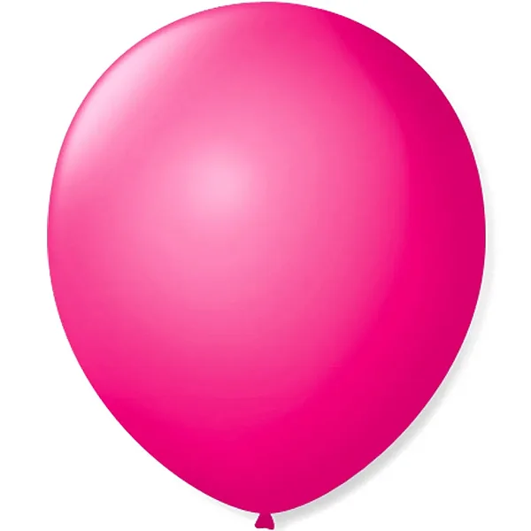 BALAO LISO N7 REDONDO ROSA SHOCK PCT C/50 UNIDADES