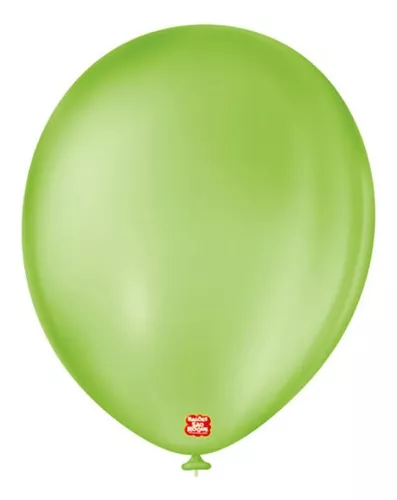 BALAO LISO REDONDO N7 VERDE LIMA PC C/50 UNIDADES