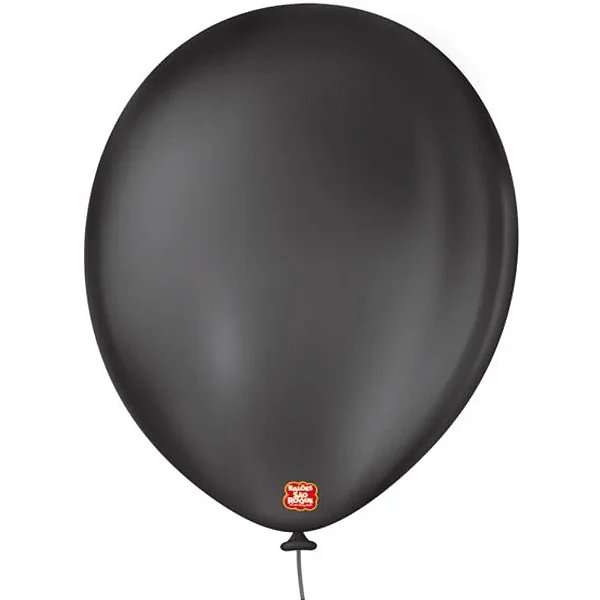 BALAO LISO 9 REDONDO PRETO EBANO PCT C/50 UNIDADES