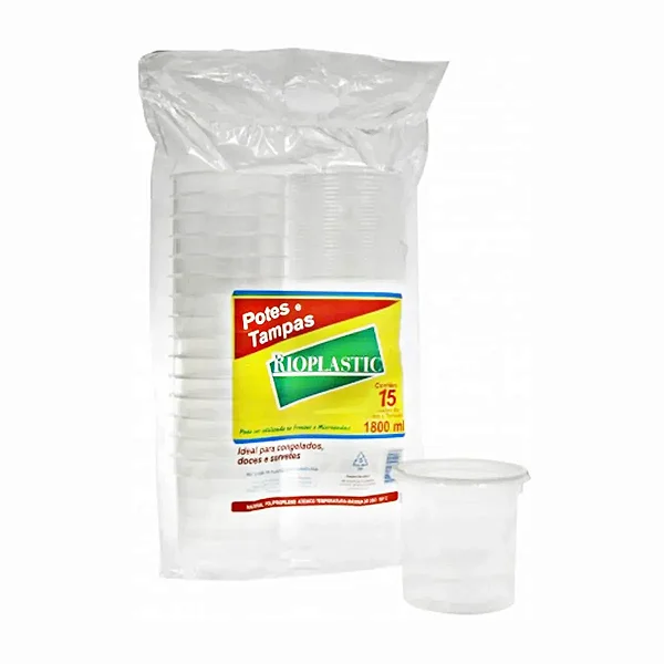 KIT 1800ML POTE E TAMPA C/15 UND