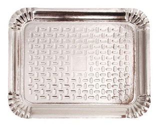 BANDEJA ALUMINIZADA N.7 PRATA 43X50CM