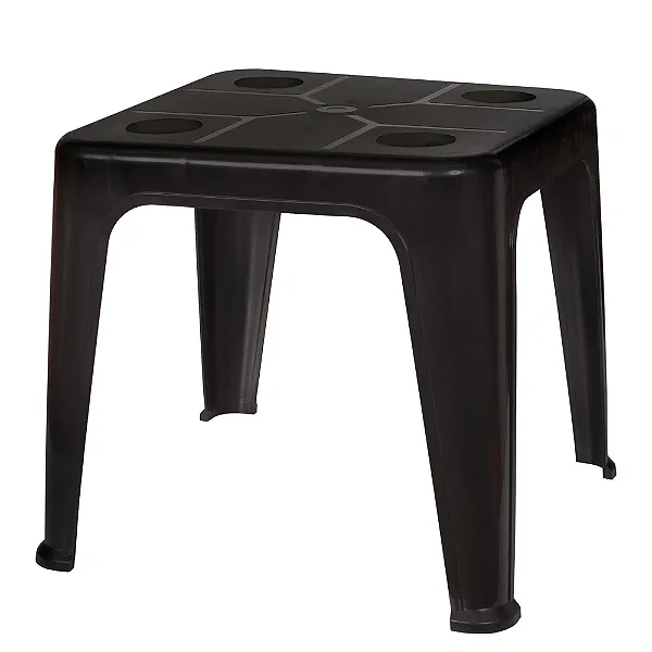 MESA PL APOIO C/PORTA COPO PRETA MOR