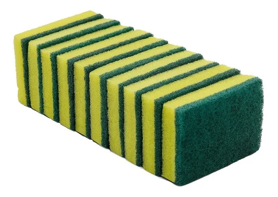 ESPONJA VERDE SPON LIMPA 70X100X18 PCT C/10