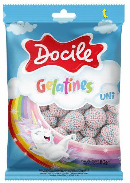 BALA GELATINES UNICORNIO DOCILE 80GRS