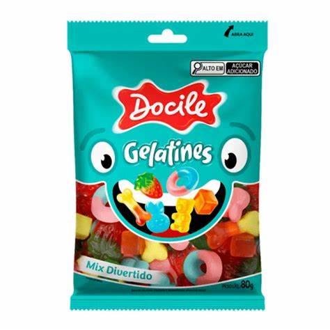 BALA GELATINES MIX DIVERTIDO DOCILE 80GRS