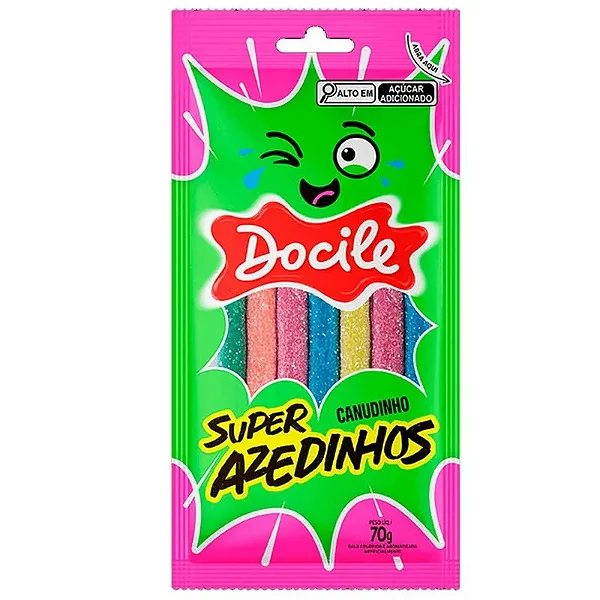 CANUDINHO SUPER AZEDINHOS DOCIELE PCT 70GR