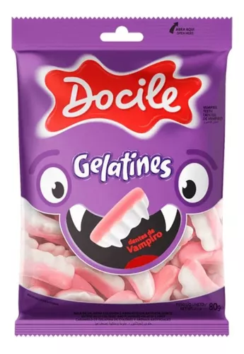 BALA GELATINES DENTES DE VAMPIRO PCT 80GR