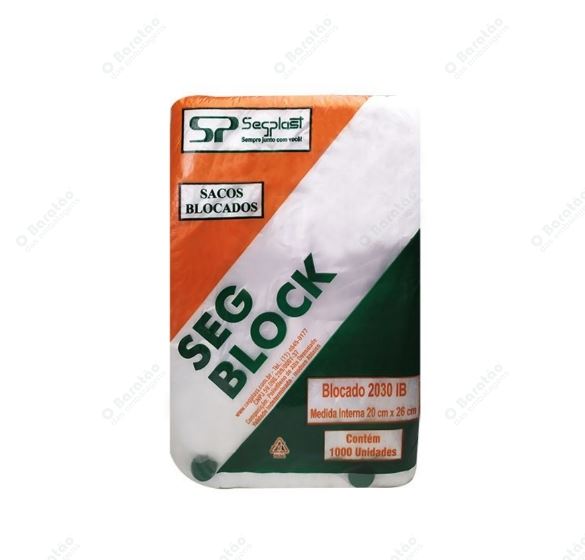 SACO BLOCADO 30X40 C/1000