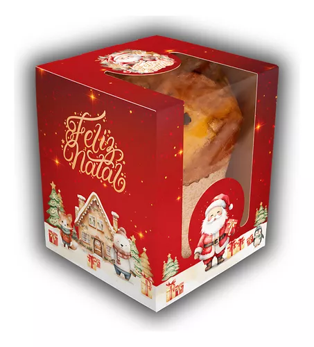 CAIXA CLASSIC PANETONE NATAL ENCANTADO C/5 UNIDADES
