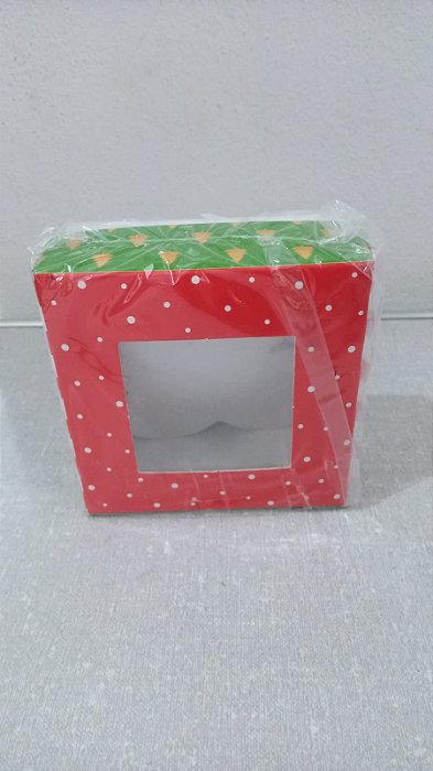CAIXA PARA 4 DOCINHOS 7,5CMX7,5CMX3,5CM UNIDADE