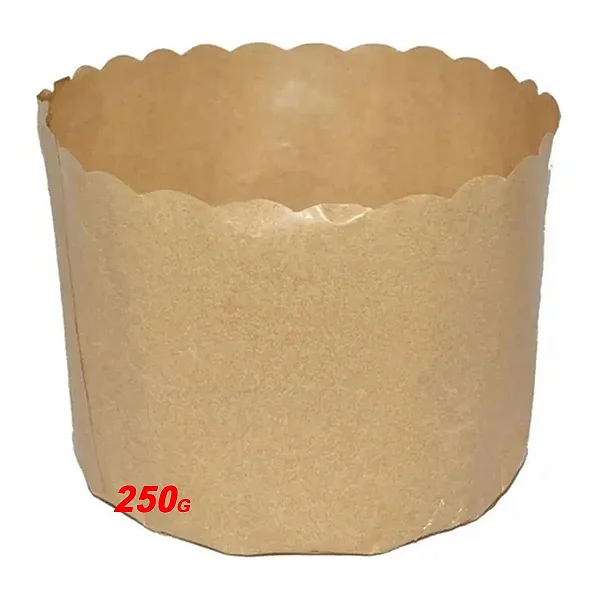 FORMA PARA PANETONE 9CMX9CM 250GRS C/ 10 UNIDADES