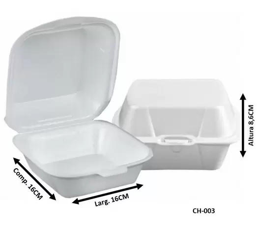 HAMBURGUEIRA CH003 BRANCA C/50 162x162x86
