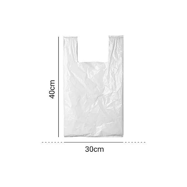 SACOLA 30X40 BRANCA CX C/500 UND