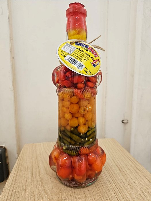 GARRAFA INDIANA COM PIMENTA MISTA