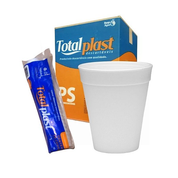 COPO TERMICO ISOPOR 180ML PACOTE C/20