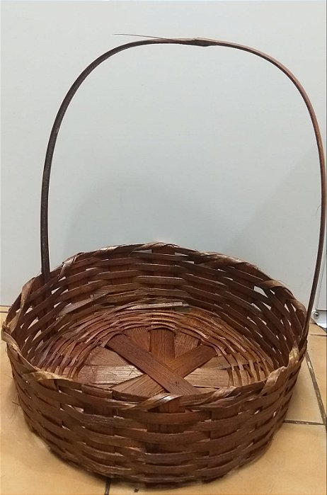 CESTA RED 025 FRALDEIRA S/CORDA BAMBU