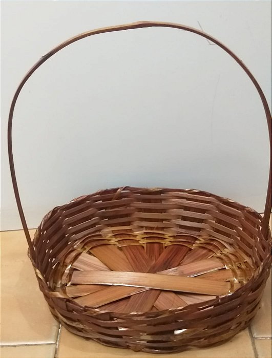 CESTA OVAL 025 FRALDEIRA S/CORDA BAMBU