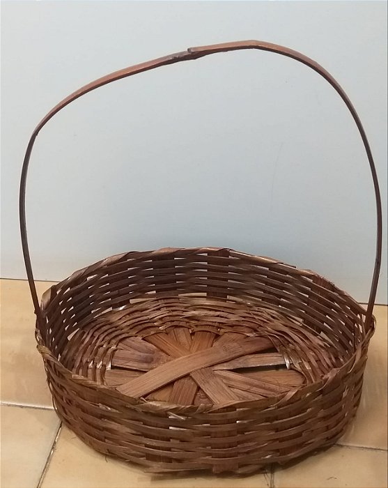 CESTA OVAL 030 FRALDEIRA S/CORDA BAMBU