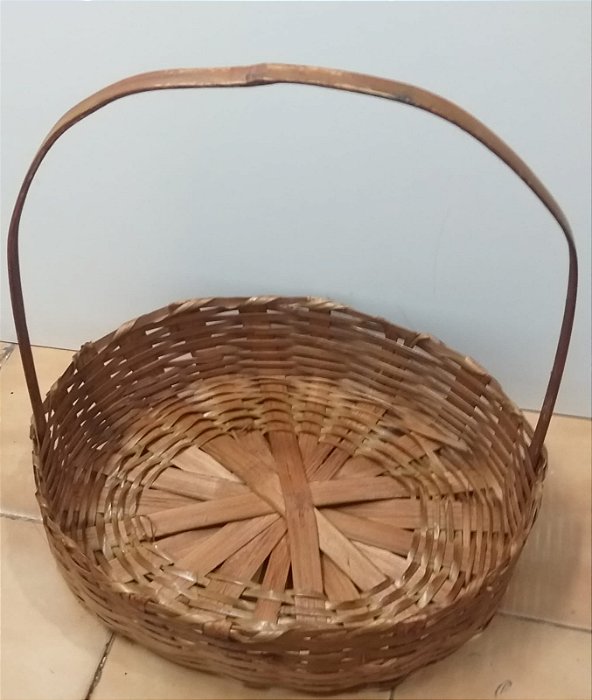 CESTA OVAL 035 FRALDEIRA S/CORDA BAMBU