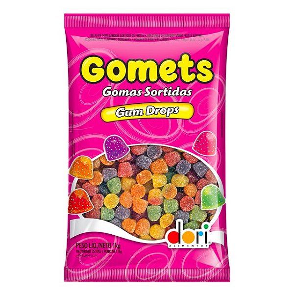 BALA JUJUBA DORI GOMETS AMERICANA FRUTAS 1KG