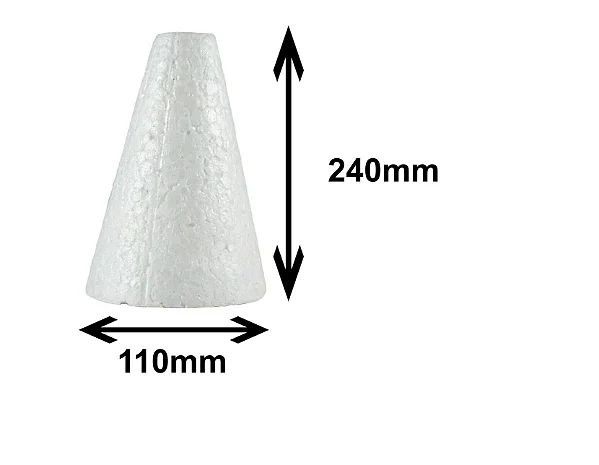 CONE ISOPOR 240MM MACICO STYROFORM 1 UNIDADE