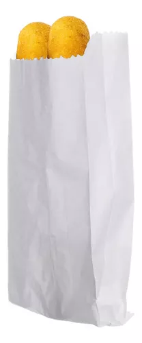SACO PAPEL 100% BRANCO MONO 1/2KG C/500 UND 9,5x20