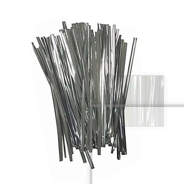 FECHO PLASTICO PRATA C/100 UNIDADES