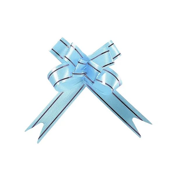 LACO PRONTO 25CMX12CM AZUL BB C/ LISTRA PRATA 10