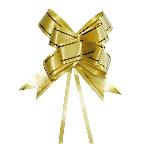 LACO 25X12 DOURADO COM LISTRA PRATA COM 10 UND